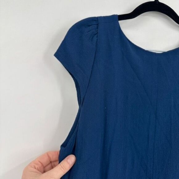 Reformation‎ Elton Dress in Peacock Blue Size Medium Shift Easy Loose Fit - Picture 11 of 13